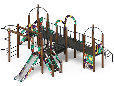 Детская игровая площадка Лаборатория веселья-6 (цветная)