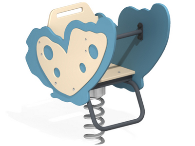 Качалка на одинарной пружине Лунный мотылёк 1