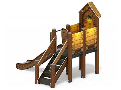 Горка Избушка на опушке h=900