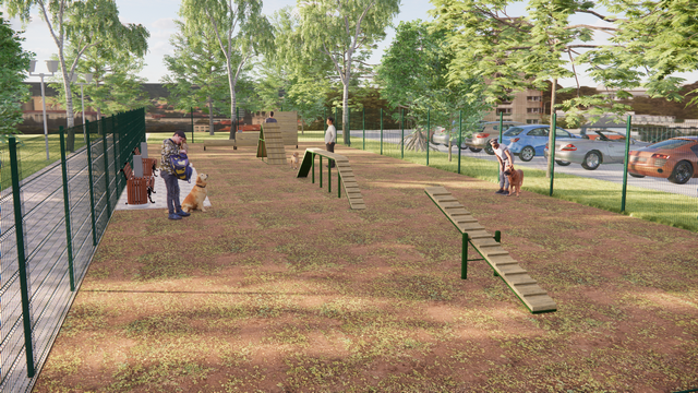 Площадка для дрессировки и выгула собак