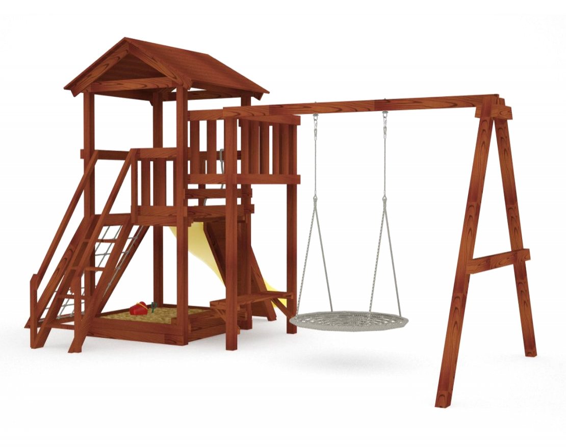 Деревянная детская площадка Гарда 2 Люксен - вид 4