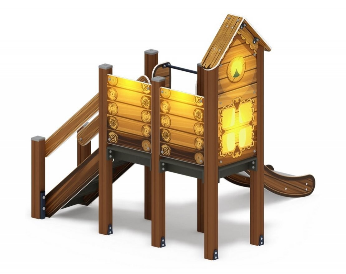 Горка Избушка на опушке h=900 - вид 5