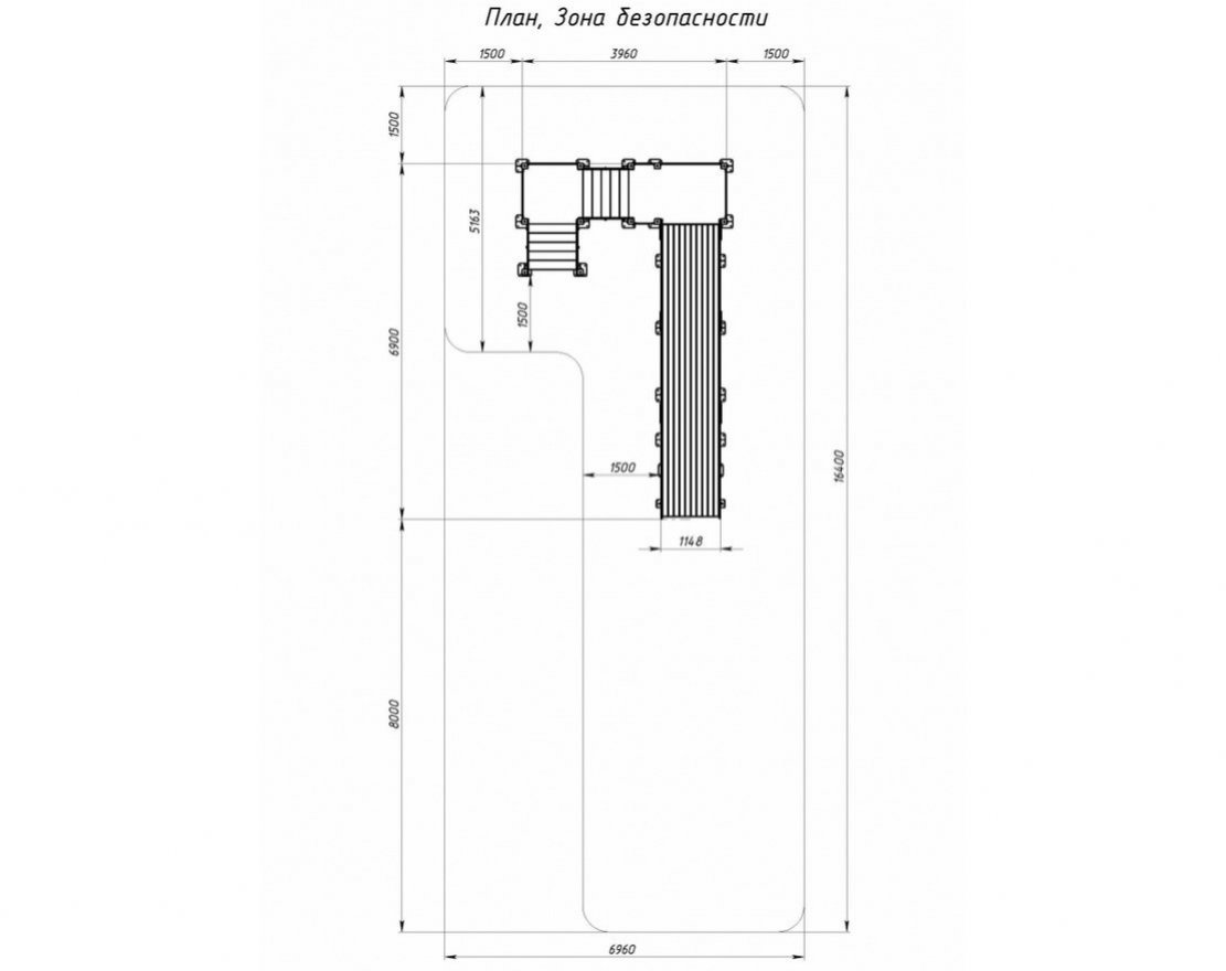 Горка Ледяной экспресс-2 h=2000 - вид 2