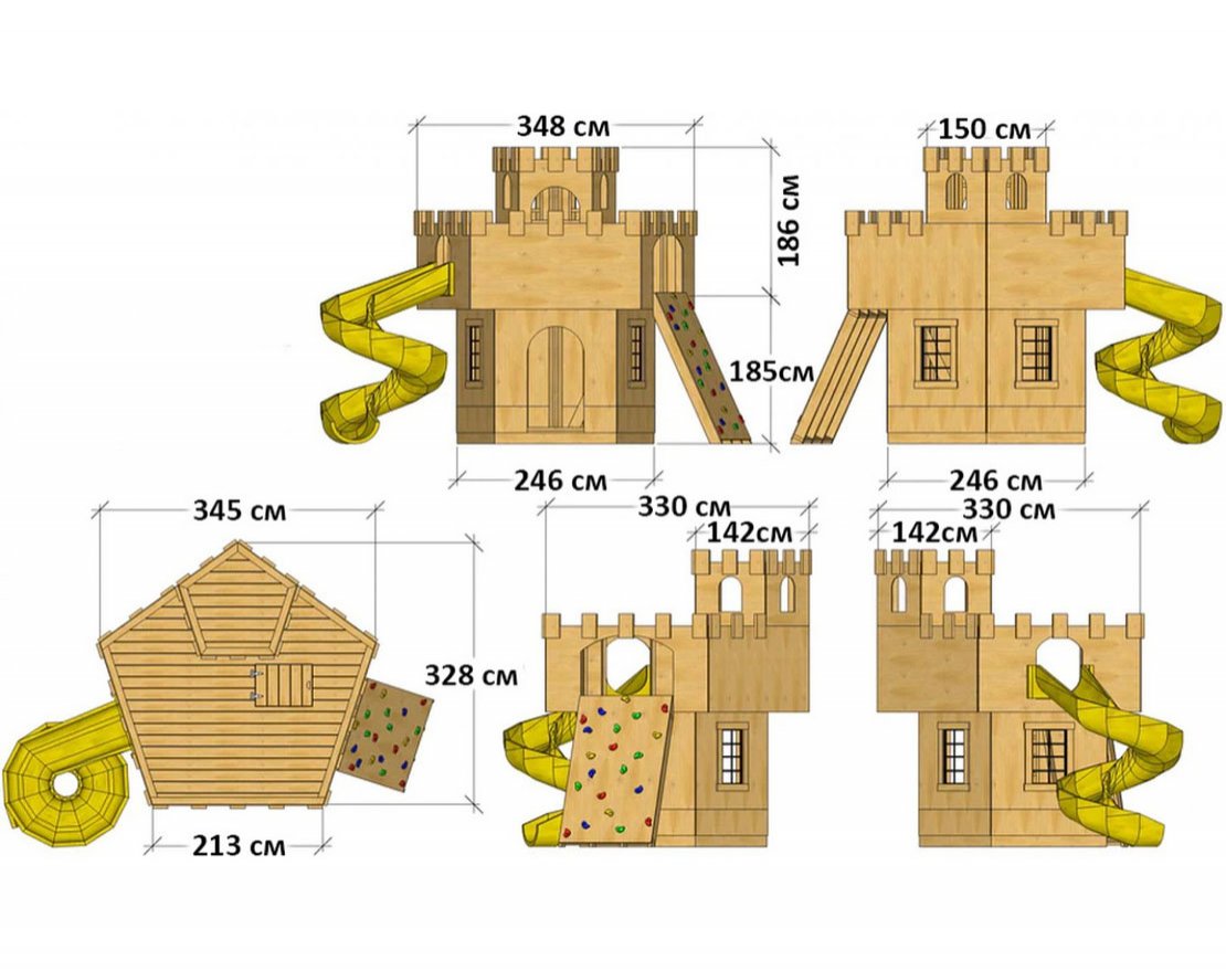Игровой комплекс TORUDA WOOD Королевский замок - вид 2