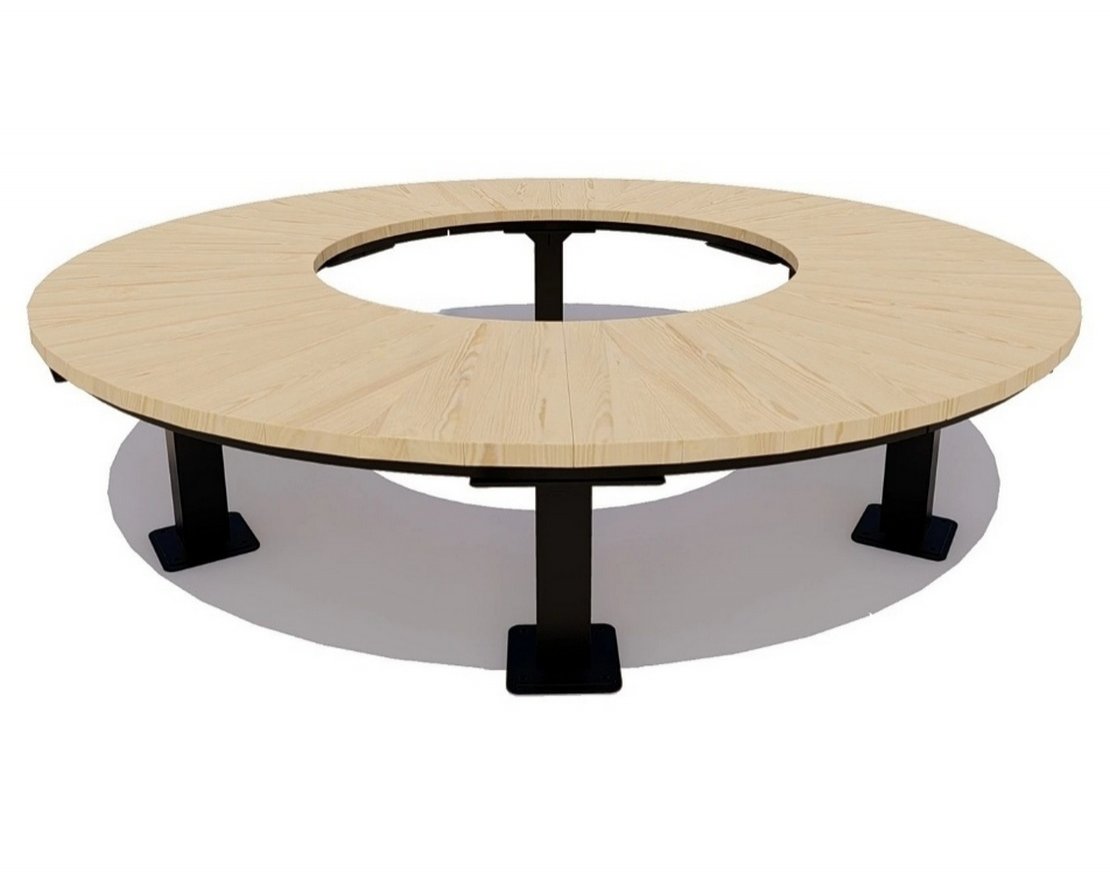 Радиусная скамейка Смоленск - вид 4