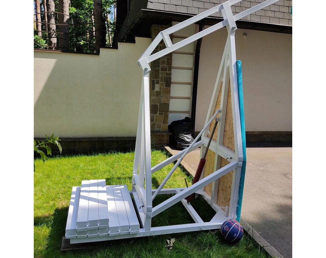 Стойка баскетбольная мобильная складная с гидравлическим механизмом, МАССОВАЯ - вид 2