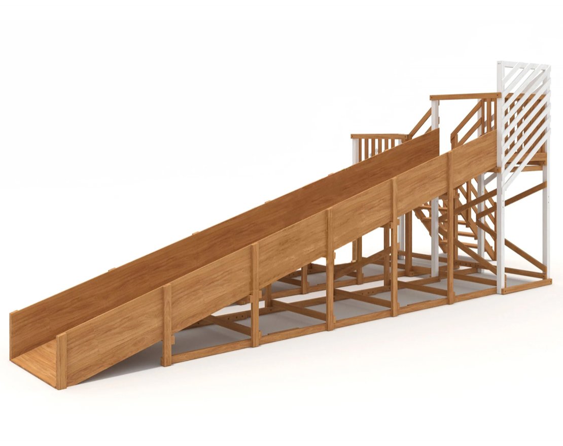 Зимняя горка Snow Fox, скат 8+5 м мод. 3 - вид 5